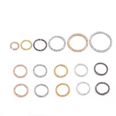 50-100pcs/lot 8-18mm Jump Rings Round Twisted Split Rings Connectors For Diy Jewelry Finding Making Supplies