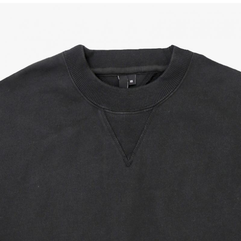 Entire Studio Es2126wb  Box Crew Attached Black  Box Universal Sweatshirt