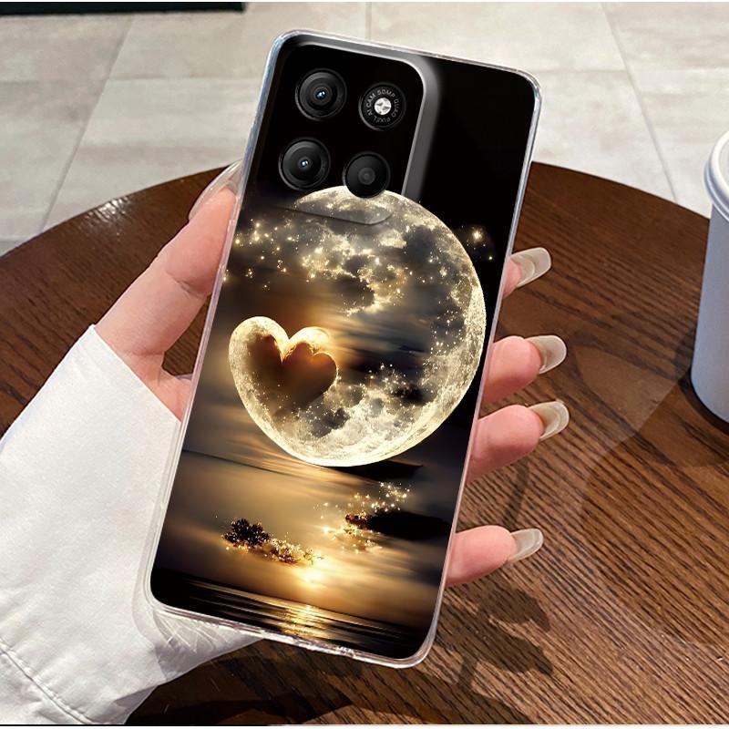 Case For Motorola Moto G15/G15 Power 4G Soft Silicone TPU Clear Shell Viral Painted Casing For Moto G75 5G Shockproof Cover