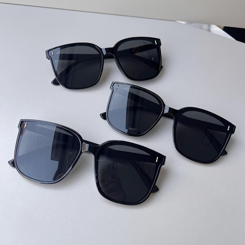 New Korean-Style Fashionable Oversized Black Glasses  Perfect for Those with a Larger Face Ideal for Driving And Outings