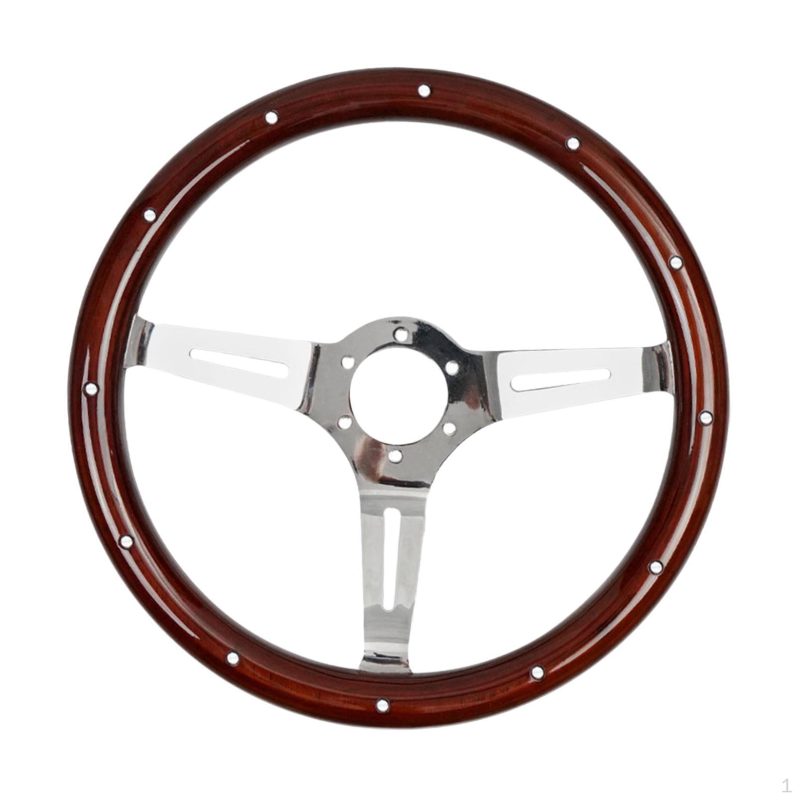 

Классический руль под дерево с клепаной рукояткой,Аксессуары,Прочный,Ностальгическая замена Wheel horn button