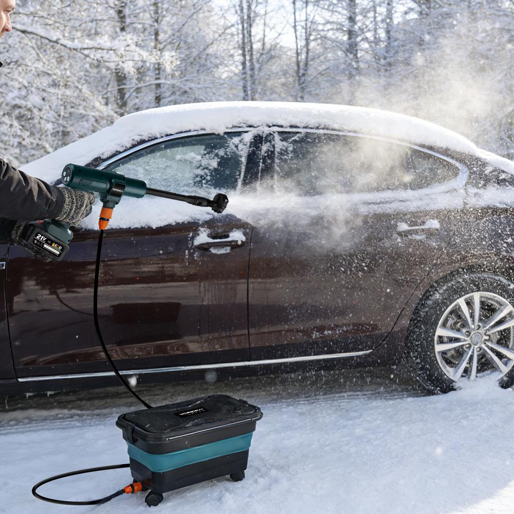 Yofidra 200Bar Brushless High Pressure Washer Water Gun Car + Bucket Wash Garden Cleaner Spray Gun For Makita 21V Battery Pin