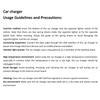 1pc Bling Bling Rhinestone Studded Car Charger, Fast Charging, USB A/C Car Phone Charger, Heart-Shaped LED Display Rhinestone Car Charger Adapter