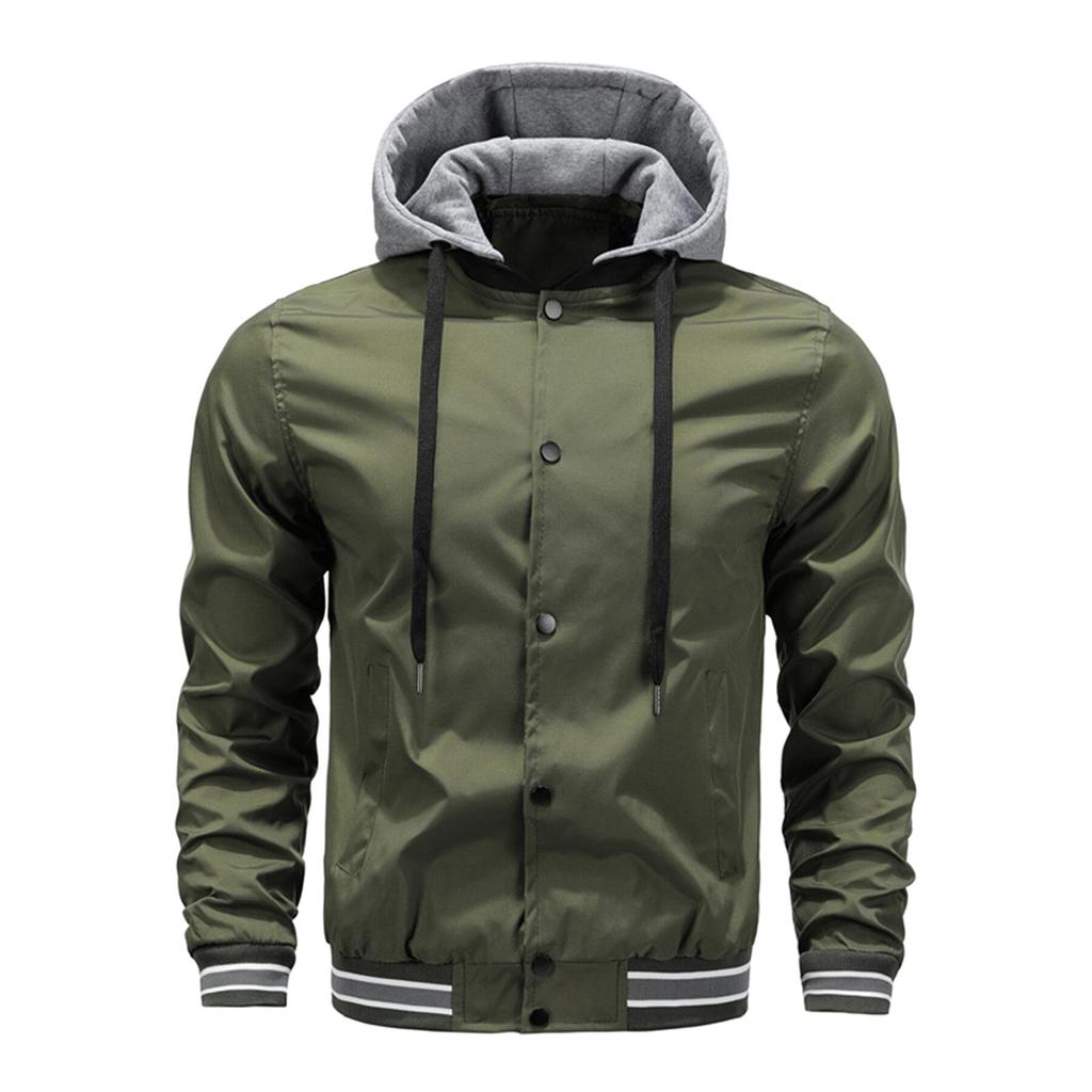 Men'S Sweater Coat Mens Autumn And Winter Fashion Casual Solid Hooded Zipper Warm Cardigan Thick Coat