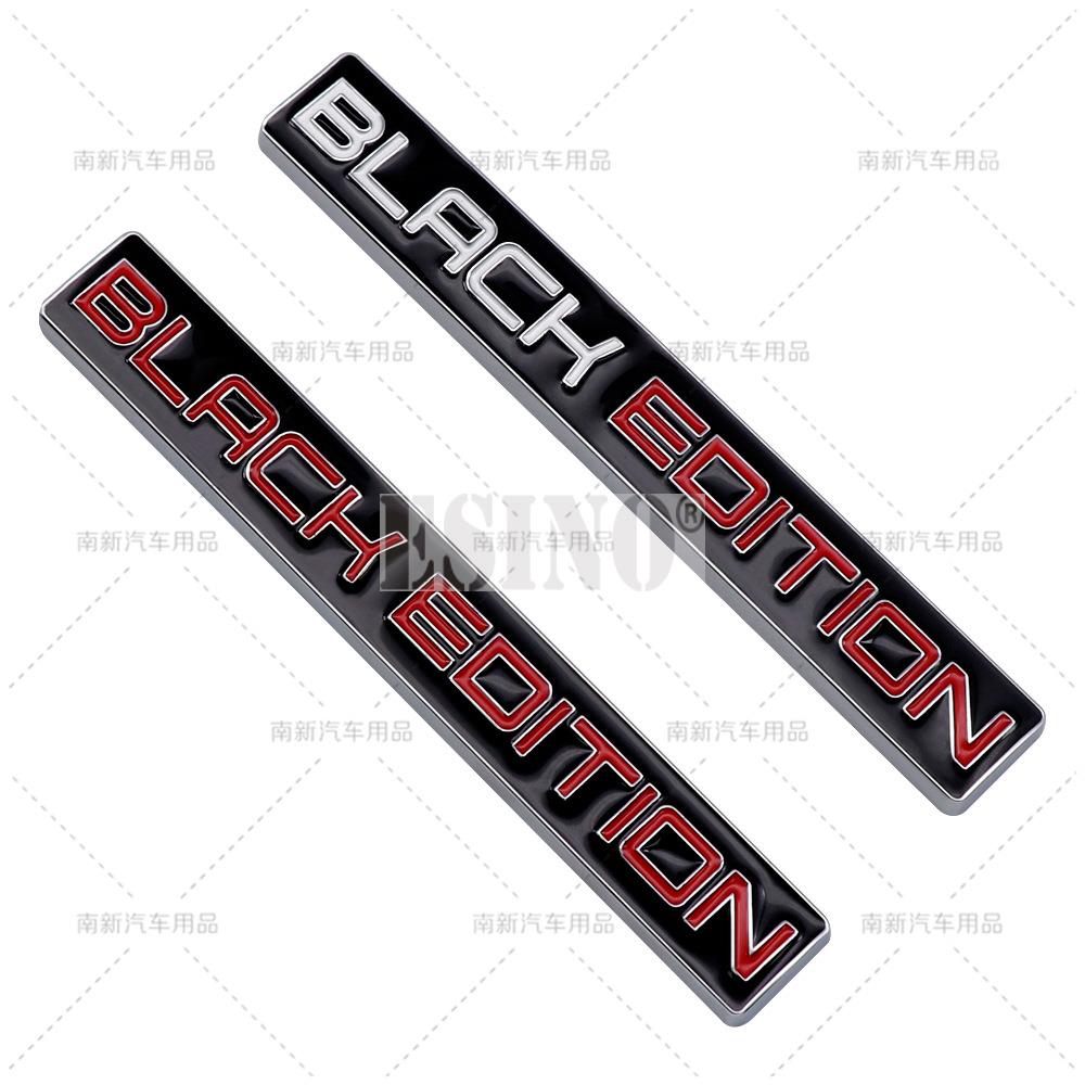 Car Styling 3D Black Edition Decorative Metal Adhesive Emblem Rear Trunk Badge Fender Sticker Body Decal Car Accessories
