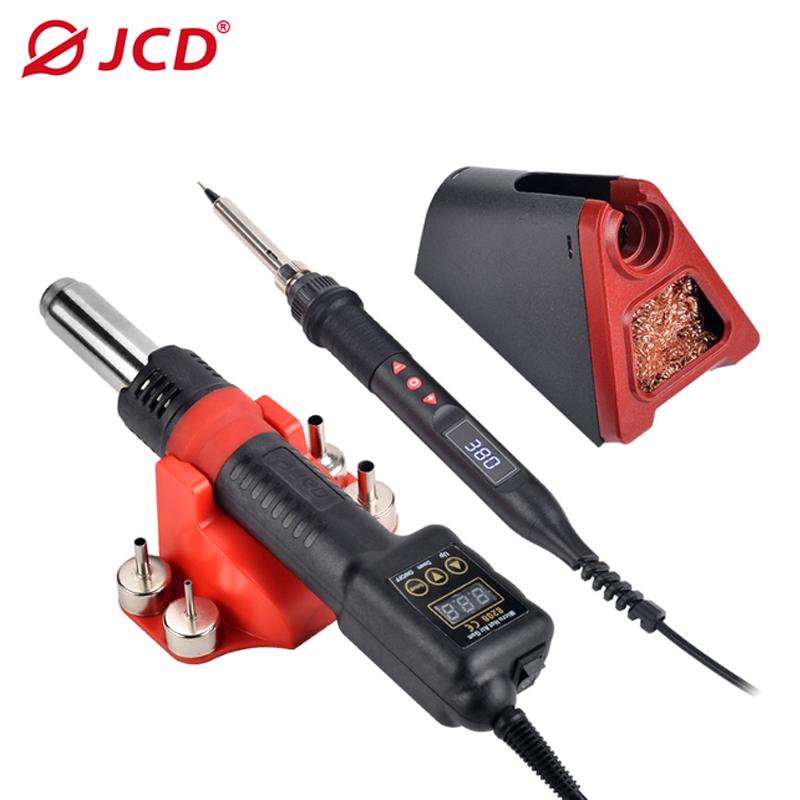 JCD 750W  All-in-one Hot Air Gun Micro Heat Gun LED Digital Hair Dryer For BGA Welding Repair Tools Soldering Iron 8208