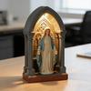 Cathedral LED Prayer Shrine Night Light Religious Table Lamp with Illuminated Arch Spiritual Gifts for Women Men Christian