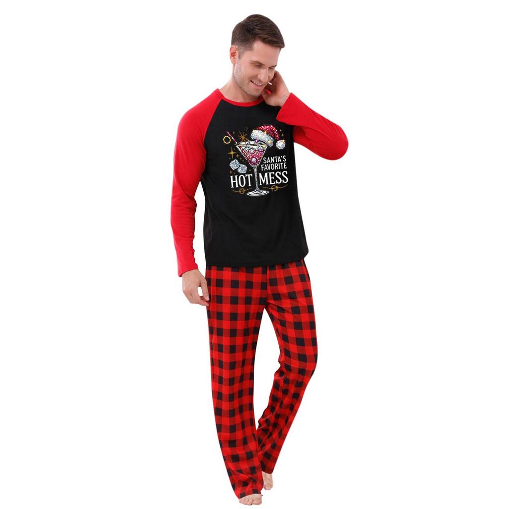 Prints Family Matching Long Sleeve Tops+Pants Set Family Matching Sets