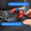 Multifunctional 2 In 1 Car Hook Hidden Mobile Phone Holder Bracket Car Clip Rear Row Headrest Hook Lock Buckle Car Mount Stand