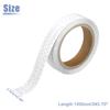 ACROPIX Universal 2.5cm x 10m White Car Reflective Sticker Reflective Tape Safety Warning Reflective Protector - 1 Pack