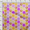 oneOone Cotton Flex Fuschia Pink Fabric Floral Sewing Fabric By The Yard Printed Diy Clothing Sewing Supplies 40 Inch
