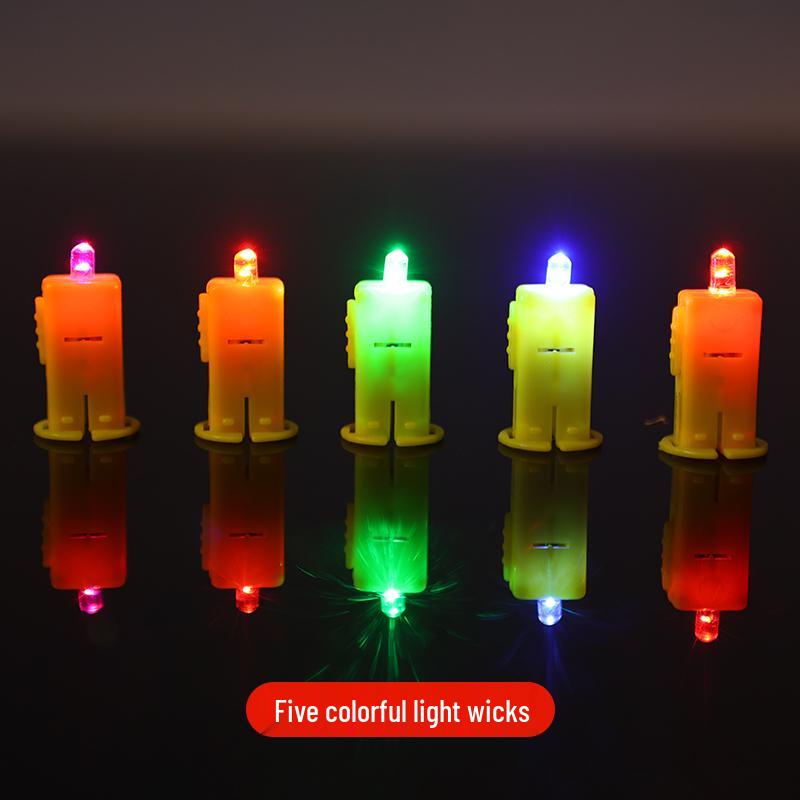LED Lantern Wick Beads Kit: DIY Colorful Luminous Lights for Kids
