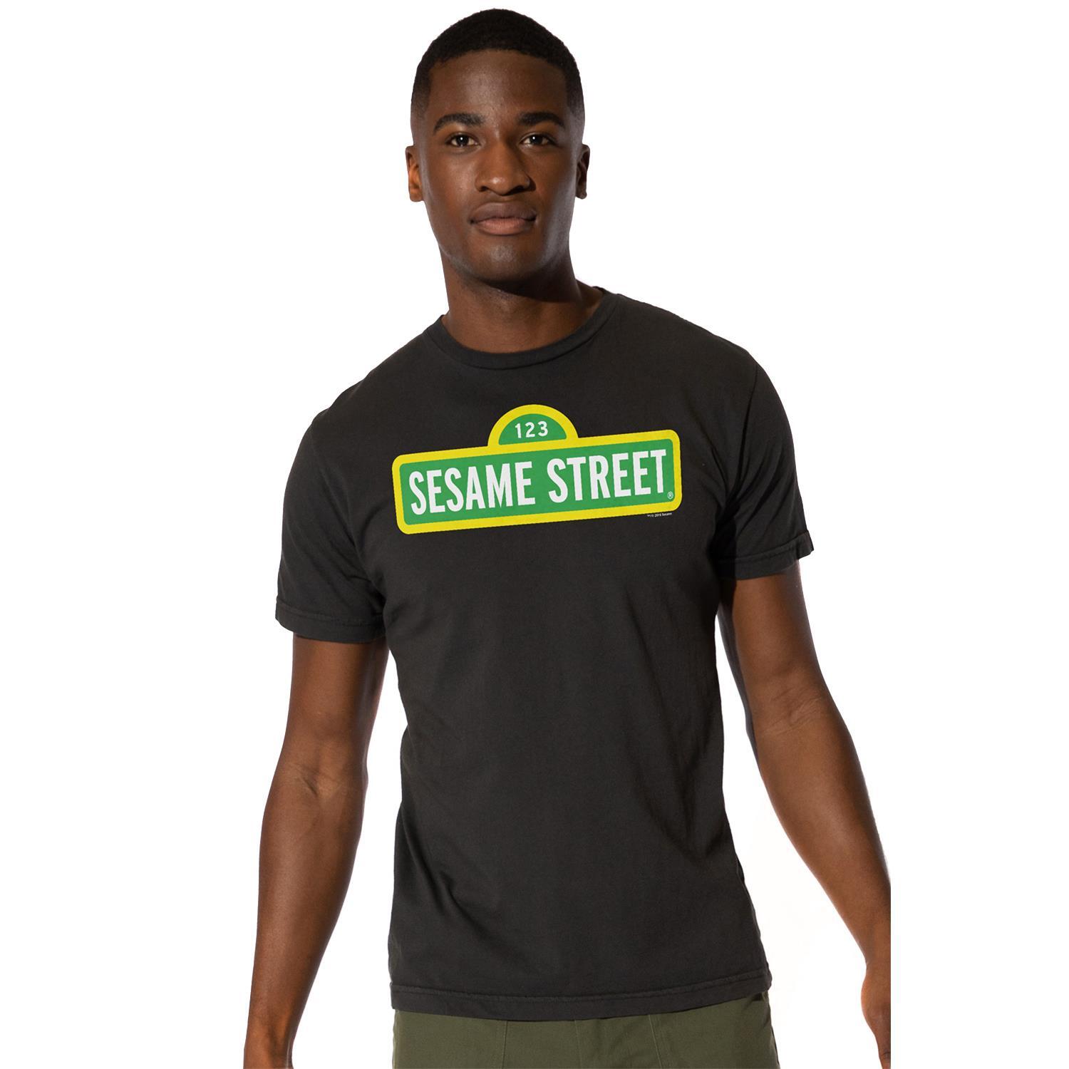 Sesame Street Mens T-shirt Logo Top Tee S-2XL Official S