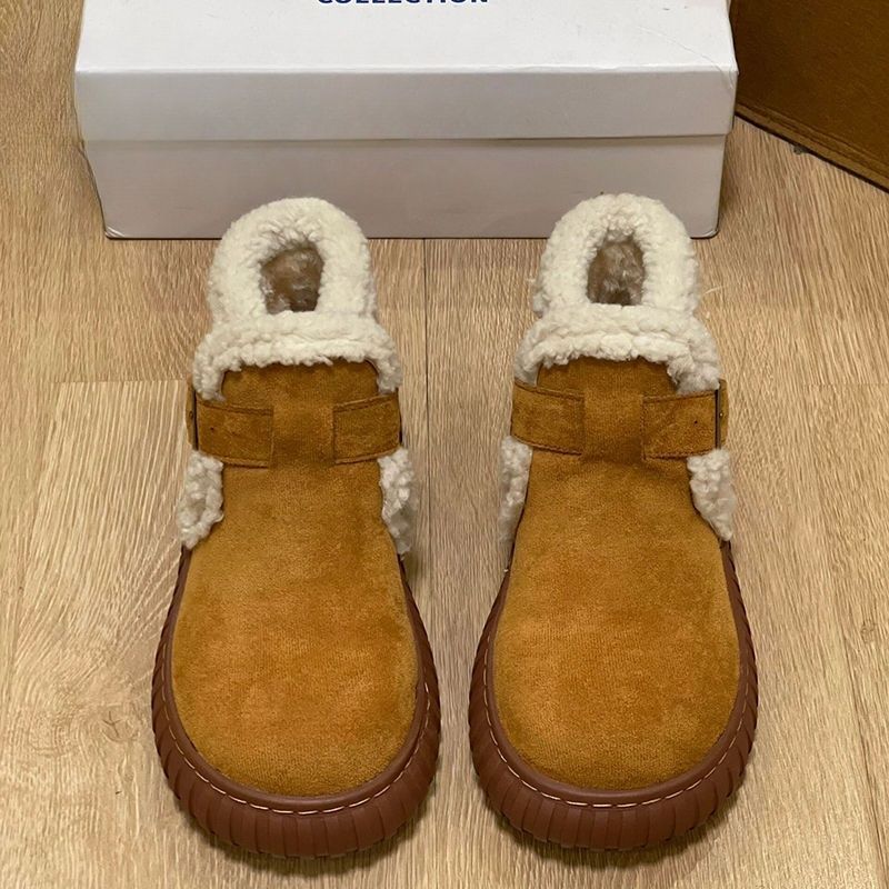 Mao Mao Shoes Snow Boots Children 2025 Autumn and Winter New Thick-soled Piled Thickened Non-slip Cotton Shoes Women's Shoes Ins Tide