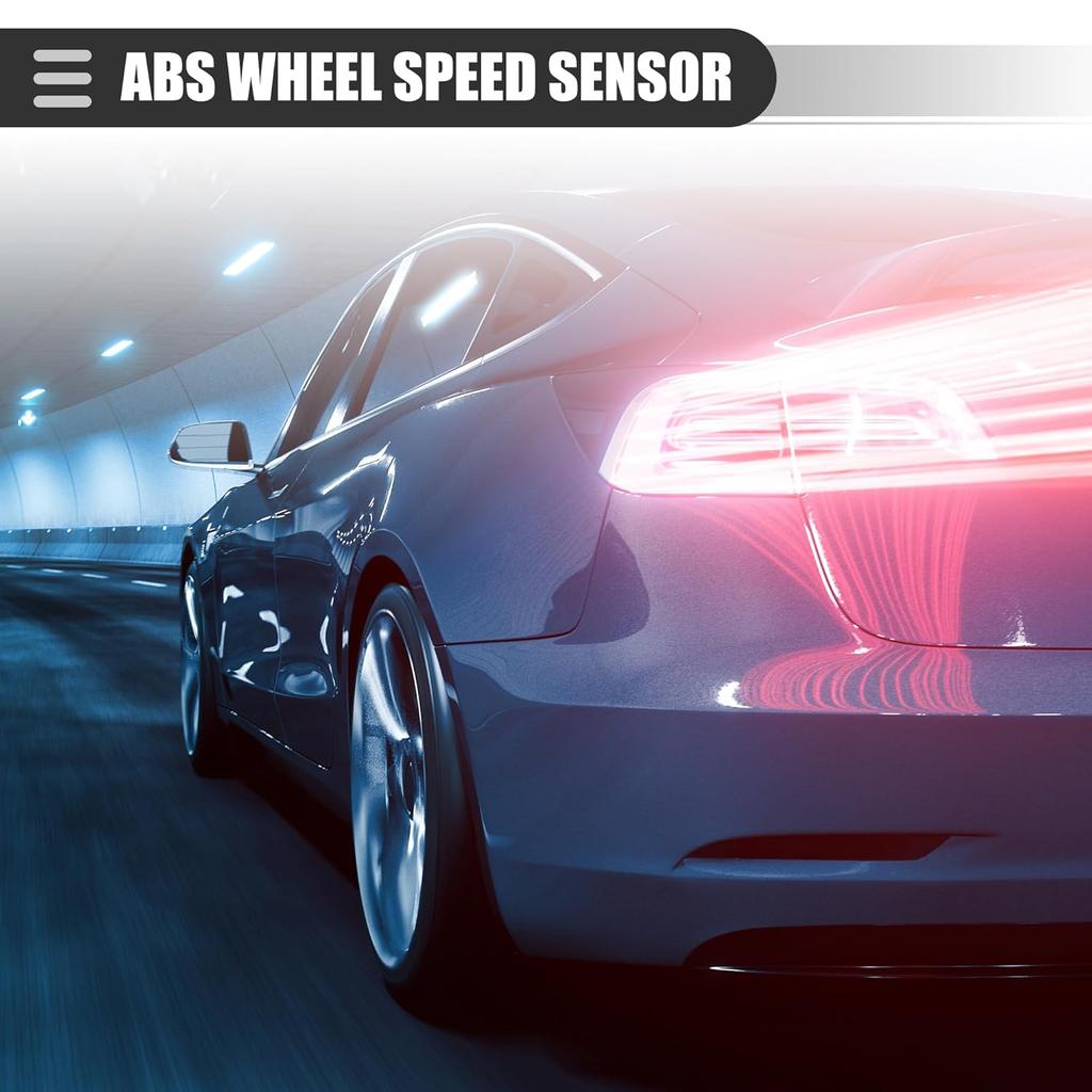 Motoforti Front Rear Left Right ABS Sensor, Wheel Speed Sensor, for Mercedes-Benz GLK250 2013-2015, Plastic, No.2045401317/2049053105, Black, 4pcs