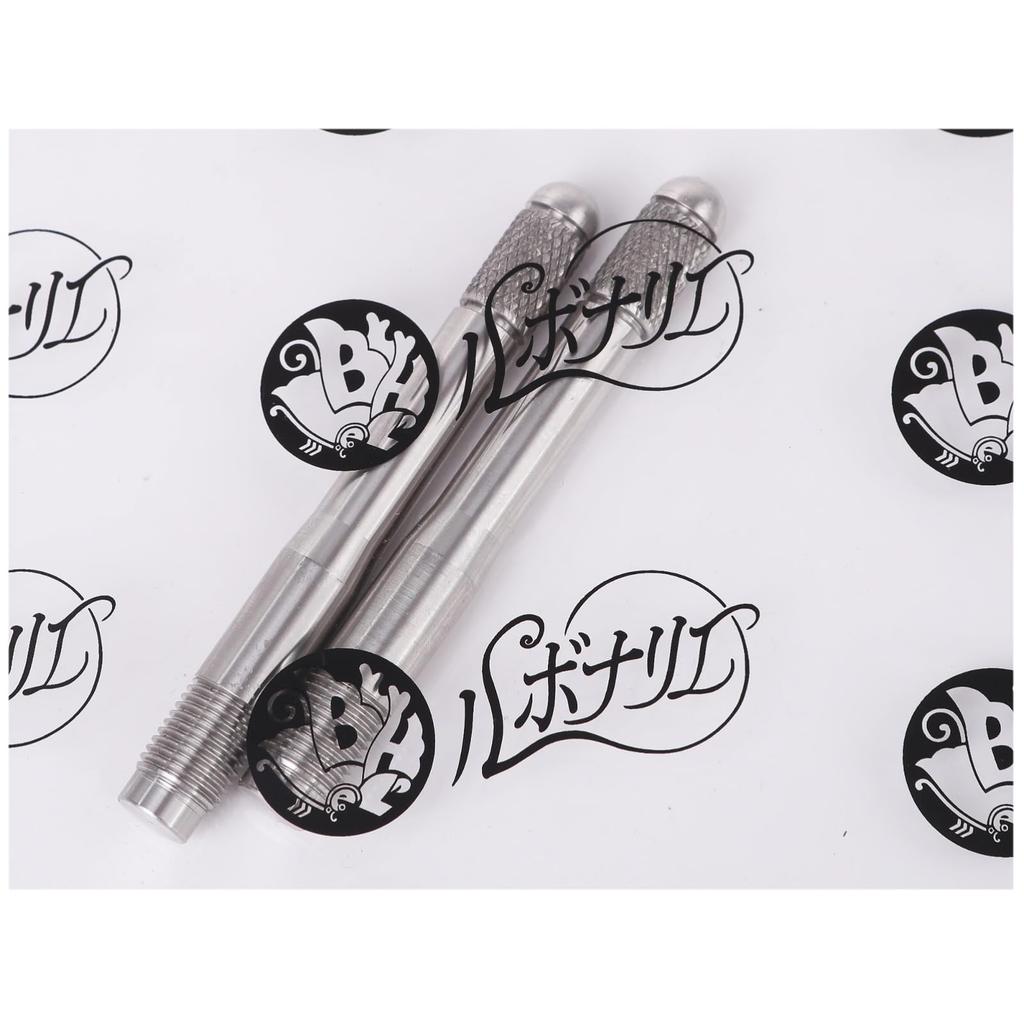 Lebonarier Wheel Setting Bolt Stainless Steel Tire Replacement Aid Universal 2 Pieces (Silver M12 P1.5)