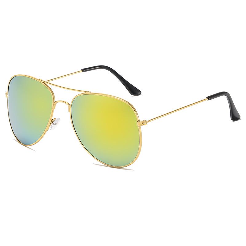3026 Klasyczne Unisex Okulary Przeciwsłoneczne Aviator - Metalowa Oprawka, Kolorowe Soczewki
