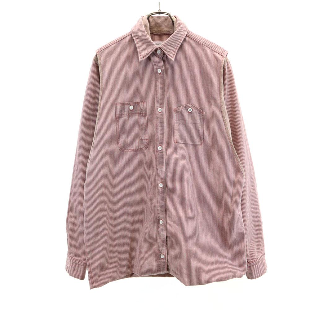 MIHARA YASUHIRO made in Japan Hickory stripe Long sleeve Layered shirt S Men's Used
