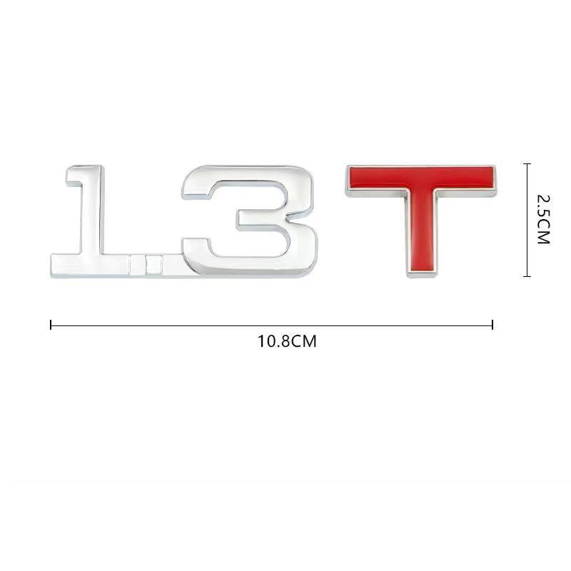 Auto 3D Metall 1.3T 1.4T 1.5T 2.0T 2.4T 2.8T 1.6T 1.8T 2.2T 2.5T 3.0T Logo TURBO Emblem Plakette Aufkleber Heckaufkleber Für Toyota Honda