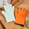 Anti-scald Oven Gloves Thickened Silicone Insulation Non-slip High Temperature Resistant Kitchen Oven Baking Gloves