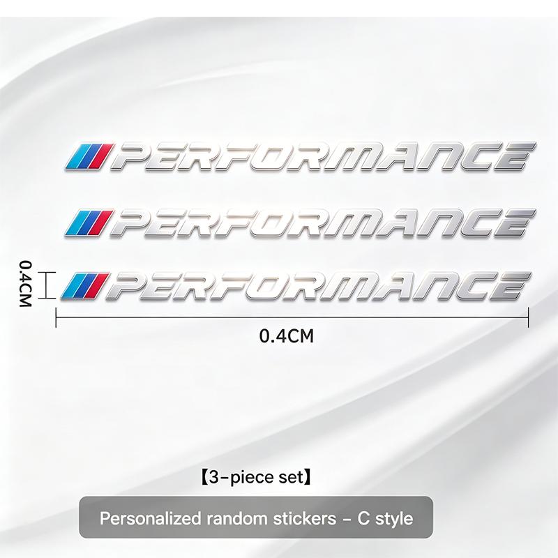 Metal Emblem Sticker Performance Car Decoration For BMW G42 G26 G60 G70 U11 G05 G20 G30 G01 G02 F40 F30 G32 G29 G08 G16 G14 F44 F222