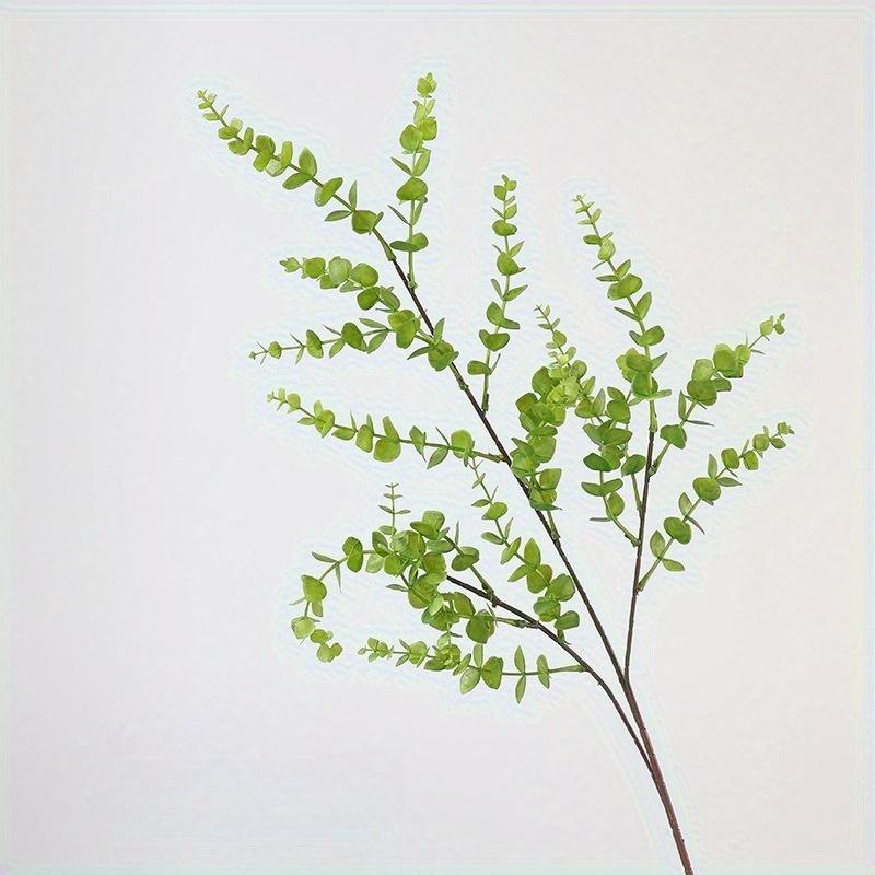 2 шт. Имитация длинной ветки эвкалипта, лист денежного дерева, искусственный цветок, зеленые растения