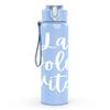 1PC La Dolce Vita Soft Text Pattern 750ml Color Plastic Sports Water Bottle Leakproof Flip Straw Lid Suitable for Sports Office Home Use