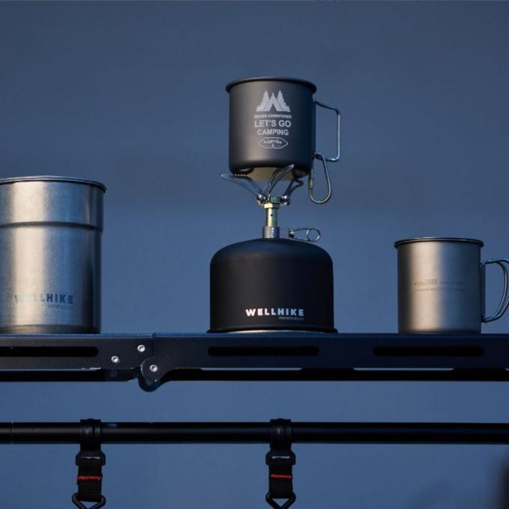 Portable Camping Aluminium Alloy Cup Foldable Handle Beer Coffee Mug  Kitchen Equipment