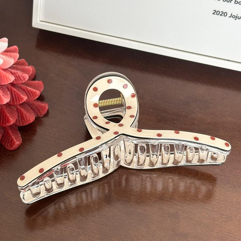 Trendy Hair Large Claw Clips Featuring Floral And Strawberry Prints For Women