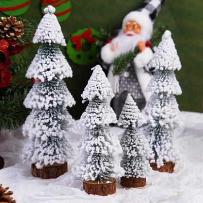 15-30cm Christmas Decoration Xmas Tree Small Cedar Pine for Home Room Decor Party New   Navidad Ornaments Accessories