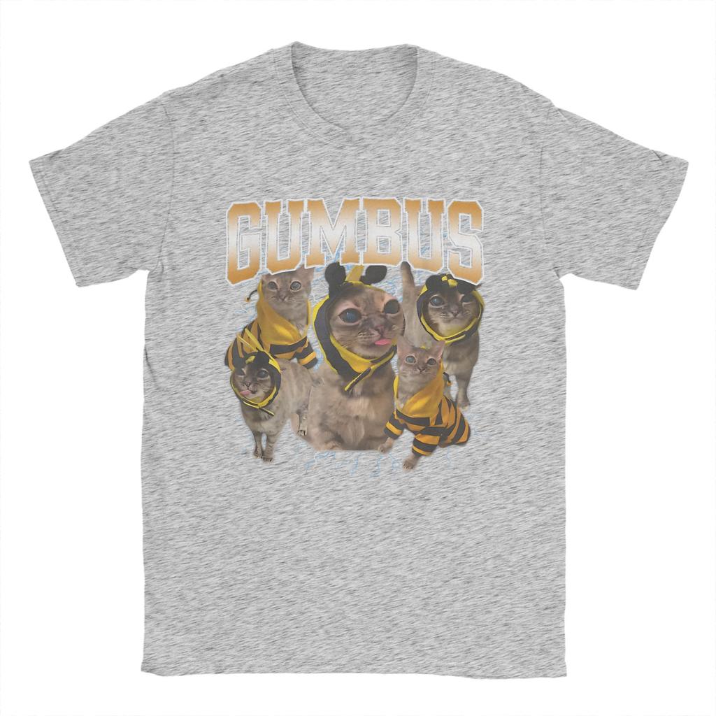 Funny Cat Gumbus Cat Lovers Trendy Cute Animal T Shirt Men T Shirts Summer O Neck Novelty Tee Shirt Design Oversize Clothing
