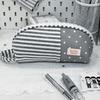 Shell Shape Pen Bag Stripe Patchwork Pencil Pouch Korean Style Pencil Case  School Supplies