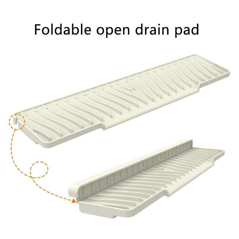 Foldable Silicone Draining Pad Ensures Quick Drying and Heat Resistance in Kitchens Multifunctional Kitchen Cup Mats