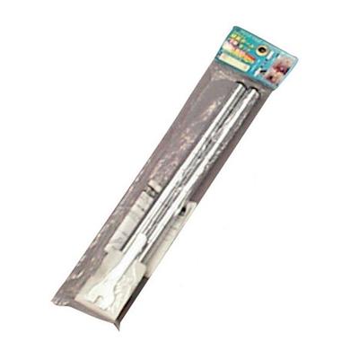 Iris Ohyama Metal Mini Series, 19mm Pole Diameter, Set of 2 Metal Mini Extension Poles, 34cm Tall, MM-30EPW