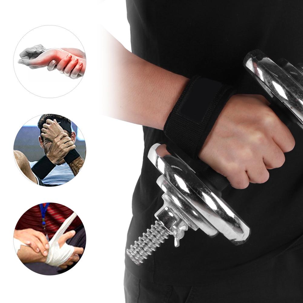 1 Pair Padded Weight Lifting Wrist Straps Training Wraps Gym Fitness Handwraps  Wrist Brace