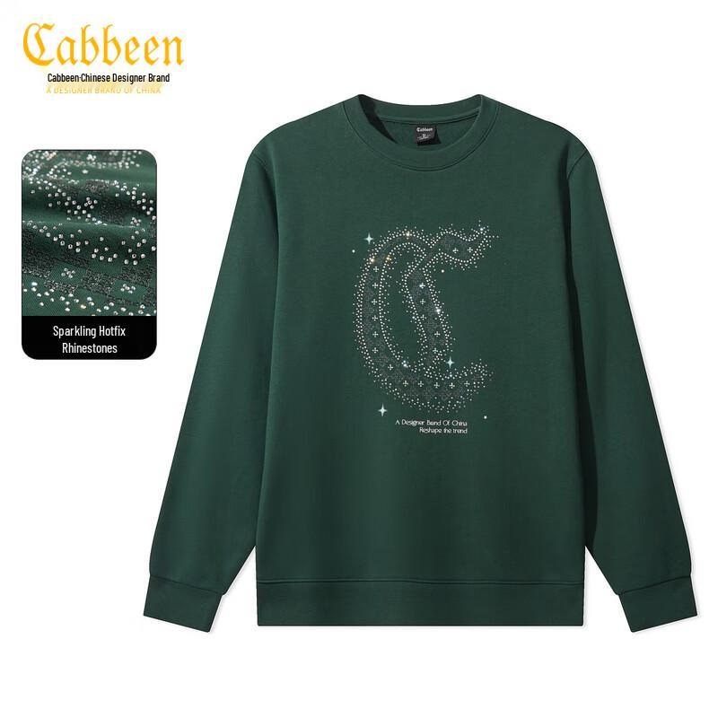 

Kabin Men s Rhinestone Print Cotton Sweatshirt XL