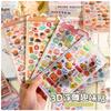 Hot Selling 3D Relief Crystal Japanese Food Stickers Sushi Ramen Decals for Toddler Reward Scrapbooking Phone Case Gift