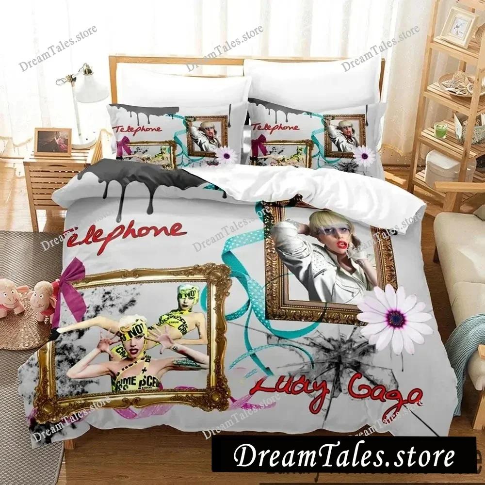 Singer Lady Gaga Sheets Quilt Covers Bedding Dormitory Sheets Bedding Set Soft Warm Bedding Set Luxury Gift Home Textileextile