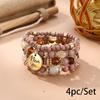 Bohemian bracelet creative tassel multi-layer beaded bracelet