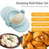 7Pcs Dumpling Maker Reusable Dumpling Press Mold with 3 Dough Cutter and 1 Spoon 304 Stainless Steel Dumpling Maker Machine Safe