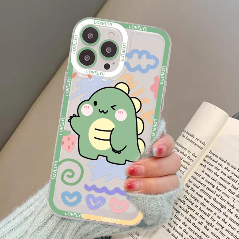 Lovely Little Dinosaur Phone Case For Redmi 7 8 9 A For Redmi Note 5 7 8 9 10 11 Pro Max 4G 5G Funfas