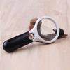 Magnifying Glass With Light, 3X Lighted Magnifying Glass, 3 Led White Lights Handheld Magnifying Glass, Illuminated Magnifier For Reading, Seniors, Je