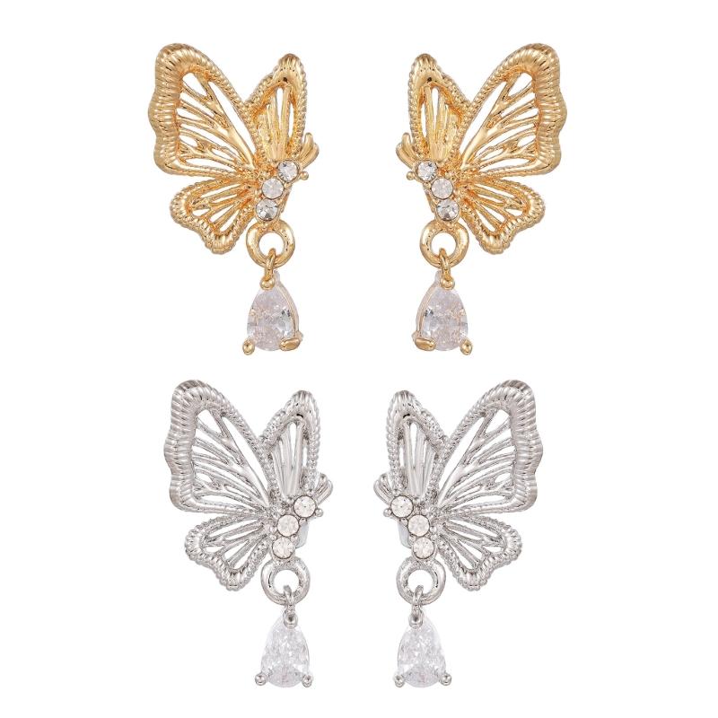 Universal Alloy Earphone Clasps With Zircon Accent Secure Clip For Sports Commuting Travel Lightweight Design