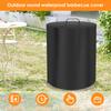 Round Outdoor Grill Cover Fire Pit Stove BBQ Covers Waterproof Heavy Duty Garden 600D Cloth Electric BBQ Protection Cover