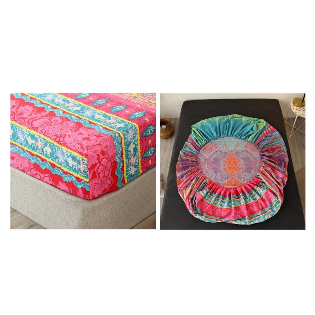 Printed Bedroom Home Hotel Light Beige Soft and Comfortable Bed Sheet