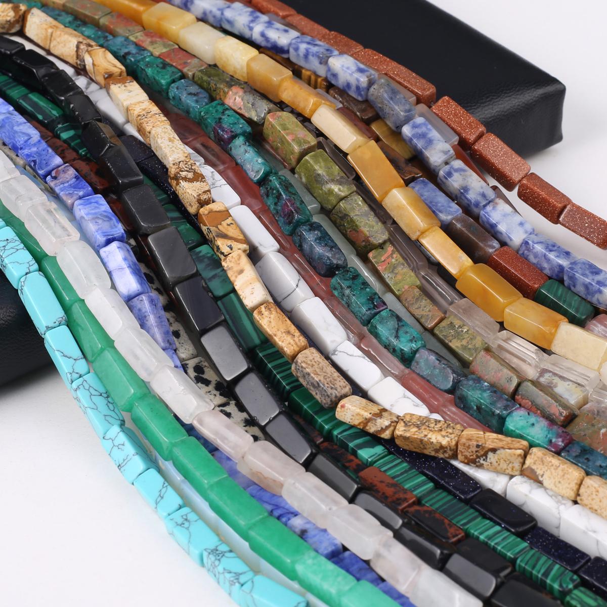 

Бусины из натурального камня зеленый авантюрин / малахит ограненные бусины 5x5x12 мм для изготовления ювелирных изделий своими руками ожерелье браслет серьги аксессуар