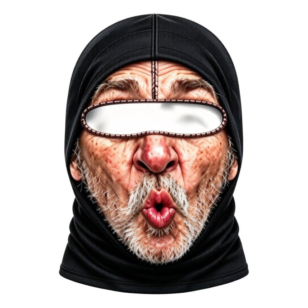 Unisex Size Funny Prank Mask 3D Print Motorcycle Ski Face Mask Motorcycle Riding Mask Motorcycle
