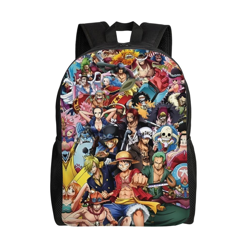 One Pieces Travel Backpack Women Men School Computer Bookbag Manga College Student Daypack Bags