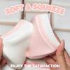 Pink Double-Sided Sticky Rice Cake Squishy Slow Rising Stress Relief Bread Soft Rebound Hand Relaxing Toy Gift For All Ages