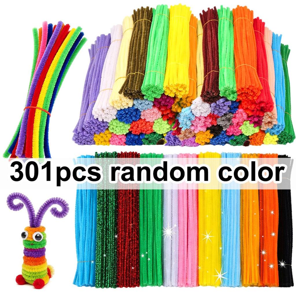 301pcs Multi Color Pipe Cleaners - 11.8" Craft Supplies Bulk for DIY Art & Craft Projects, Mother's Day Party ZSY
